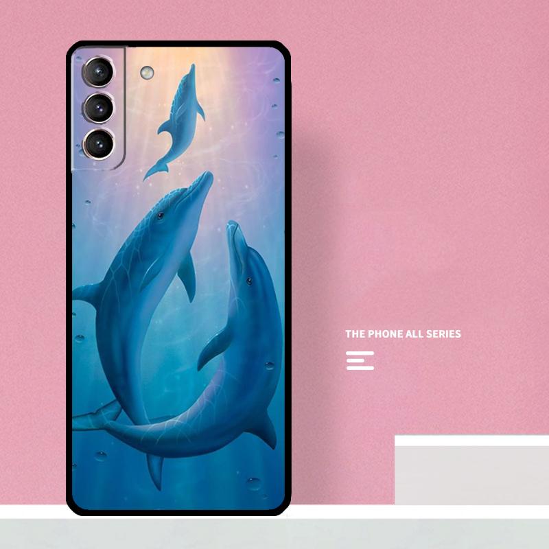 Чехол для телефона 'Морской дельфин' для Samsung Galaxy S24 S26 Ultra S20 S21 S22 S23 S25 Plus S10 S25 FE Чехол Coque