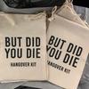 5pcs But Did You Die Survival Hangover Kit Bags Vegas Bachelorette Hen Party Bachelor Bridal Shower Bride To Be Wedding Favors