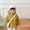 Baby Winter Clothes New Velvet Thickened Cotton-Padded Clothes Boys Cotton-Padded Clothes Hooded Cute Cotton-Padded Jacket Children'S Winter Coat