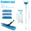 Window Cleaning Tool 2 In 1 Cleaning Squeegee Kit 35-59.5inch Scalable Cleaning Tool Rotatable Double Sides Glass Cleaner Mop