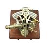 Beautiful Maritime Nautical Sextant  Marine Astrolabe Ship's Instruments with Wooden Box Kelvin  Hughes Sextant