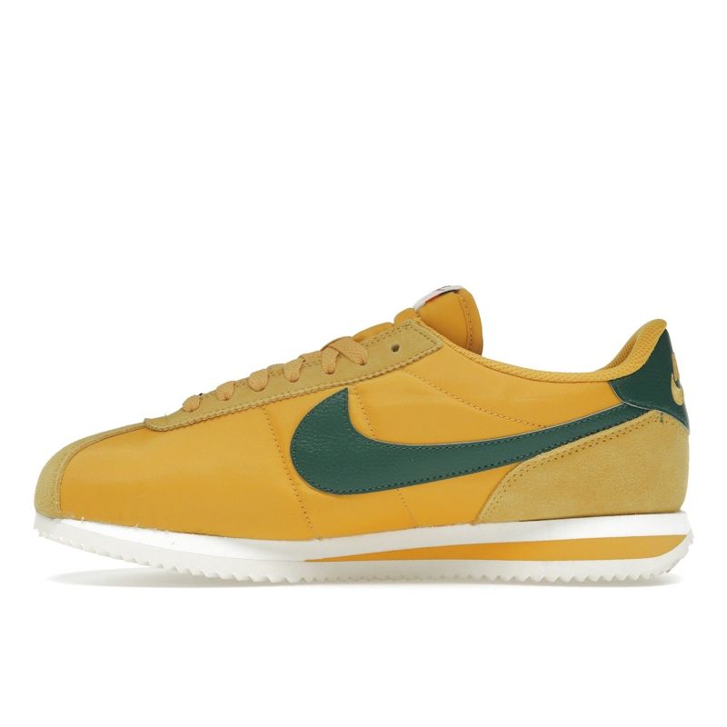 Nike Cortez Yellow Ochre Gorge Green Women Sneakers Safety-Orange Black DZ2795-702