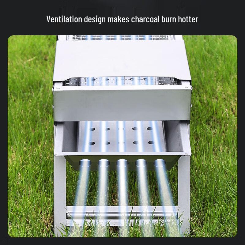 Portable Foldable Charcoal BBQ Grill