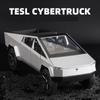 1/32 Грузовик Tesla Cyber Игрушечный Пикап Грузовик из Сплава Модель Автомобиля Литьевой Металл Внедорожники Модель Автомобиля Звук Свет Автомобиль Детские Подарки