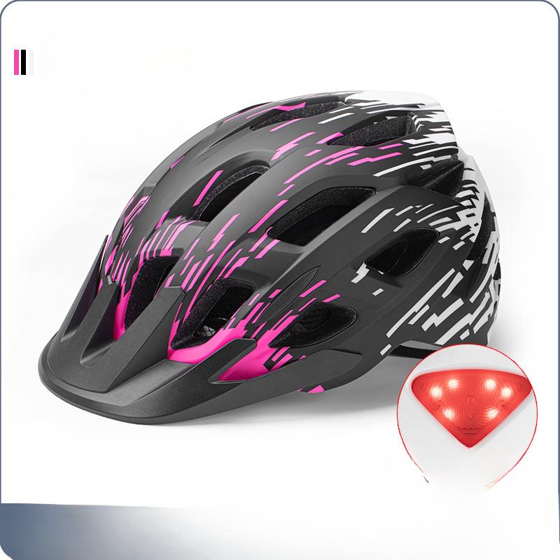 Велосипедный шлем с интегрированной формовкой для езды на горном велосипеде по бездорожью, с задним фонарем