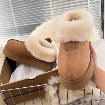 Ботинки с хлопковой подкладкой, женские зимние ботинки на осень и зиму, матовые, с толстой подошвой, модные, удобные, короткие, с нескользящей подкладкой, из теплого хлопка