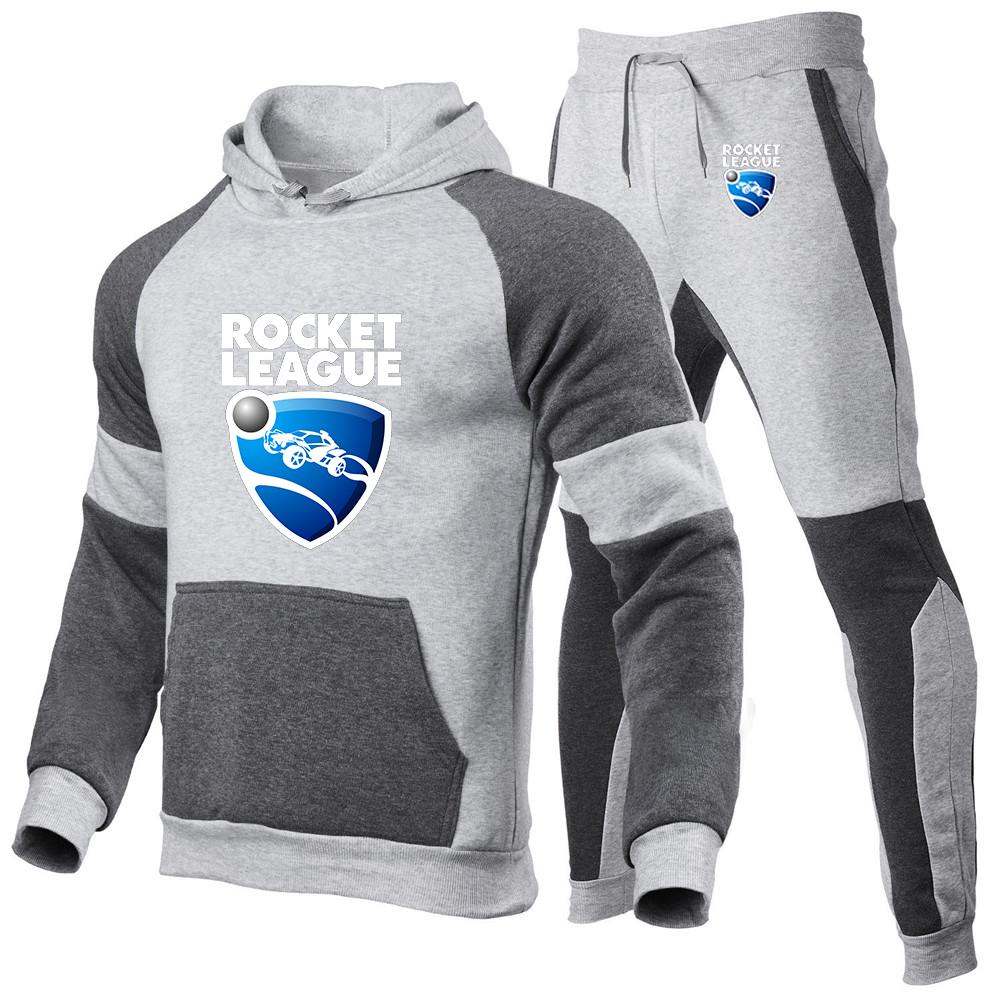Мужская толстовка Rocket League + брюки, комплект из 2 предметов, повседневная спортивная одежда, толстовки, одежда на осень и зиму, новый спортивный костюм, хит продаж