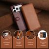 Премиальный чехол-книжка из натуральной кожи для iphone 15 16 17 Pro Max 17e 16e Air 14 Plus 12 13 Mini, чехол-кошелек, обложка
