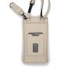 CIE FOLK MOBILE SD-S TAUPE Genuine Leather Nubuck with Hook and Eye Closure and Reflector, Smartphone Shoulder Bag for Men and Women