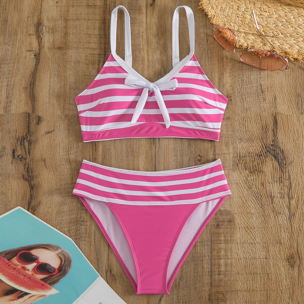 Women's Split Fashion Sexy Bikini Print With Breast Pad Without Steel Bracket Swimsuit