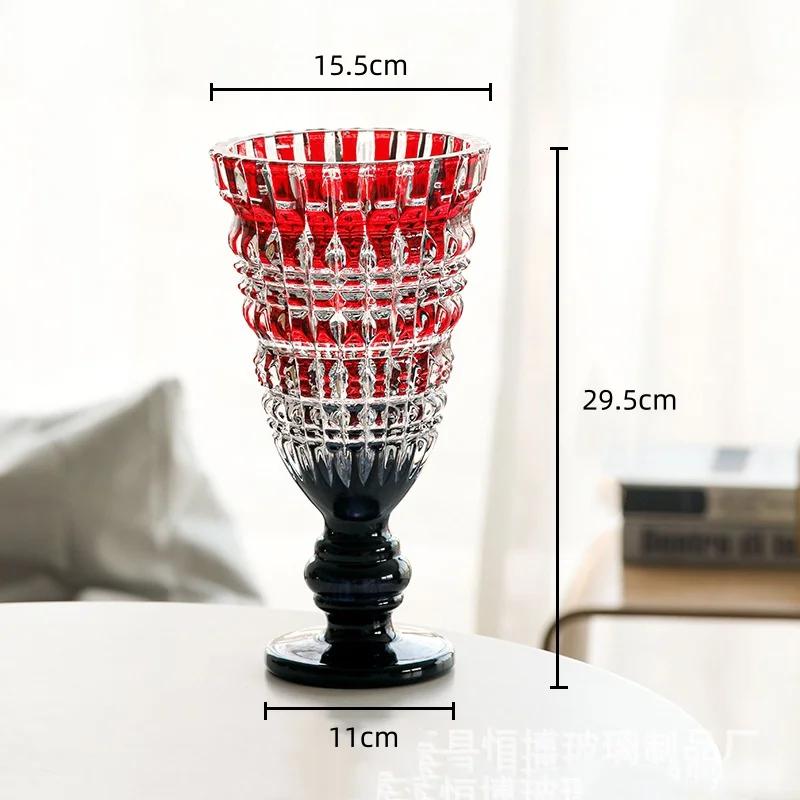 Стеклянная ваза Геометрические прозрачные цветные стеклянные бутылки Гидропоника Террариум Стеклянная ваза Украшения для дома Аксессуары