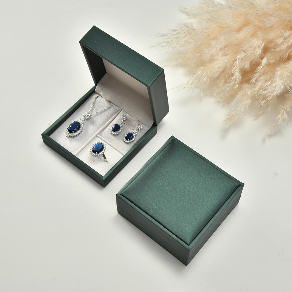 Набор шкатулок для хранения ювелирных изделий из матовой искусственной кожи – органайзер для колец, подвесок и сережек