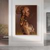 Black And Gold Woman Canvas Paintings Sexy Nude African Posters Prints Wall Art Pictures for Living Room Wall Decoration Cuadros