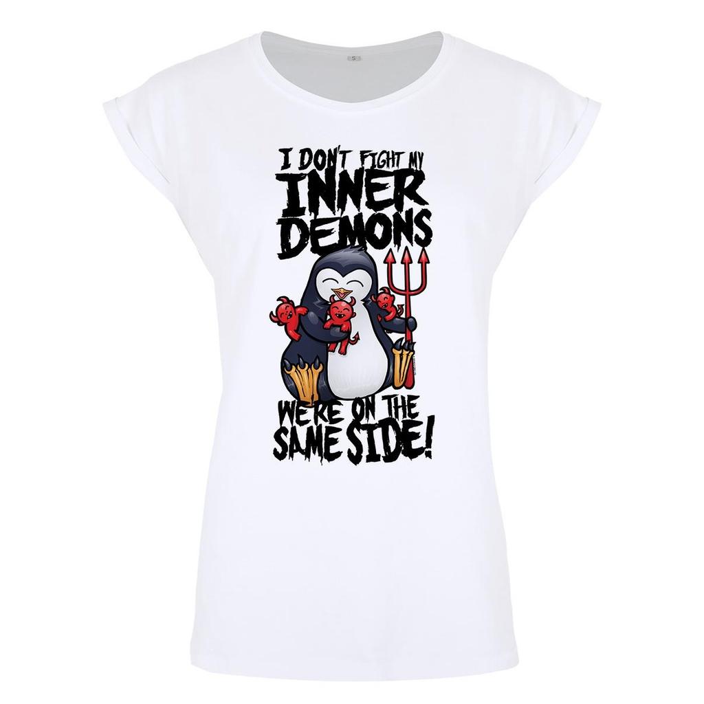 Psycho Penguin Ladies/Womens Inner Demons Premium T-Shirt