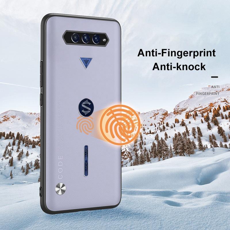 Luxury Leather Phone Case For Xiaomi Black Shark 4 3 5 Pro Cover Matte Silicone Protection Case For BlackShark 3 4 5 Pro Coque