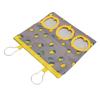 Pet Hanging Hay Feeder Bag with Holes Lemon Pattern Small Animal Hay Feeding Bag for Rabbit Guinea Pig 3 Holes