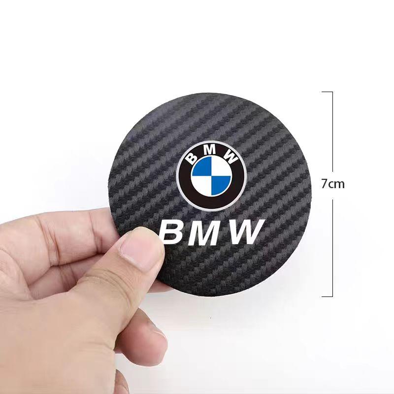 2 шт. Кожаная подставка под стакан Антишумная подставка под стакан для воды для BMW X1 X2 X3 X5 X4 X6 X7 M3 M4 M5 E90 E60 F30 F10 G30 G20 BD-BWM Наклейка