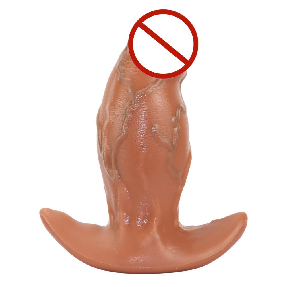 Реалистичный носимый силиконовый дилдо с крайней плотью, мягкими венами и большим размером для мужчин и женщин