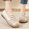 Ethnic Style Women's Single Shoe Casual Spring New Style Set Foot Design Soft Sole Shallow Mouth Women's Shoes Zapatos De Mujer