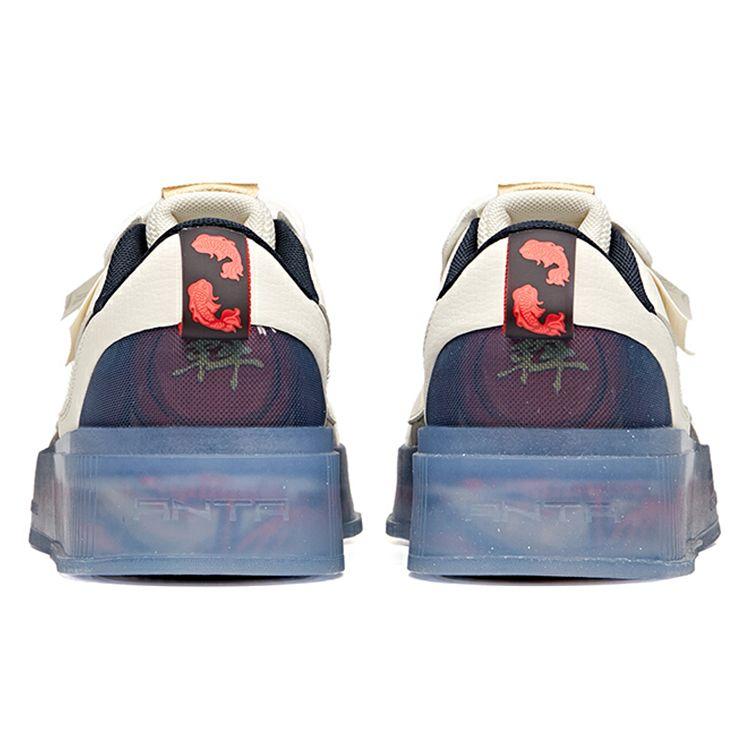 Anta Легкие прочные низкие кроссовки для скейтбординга мужские кроссовки белые черные красные 912118030-1