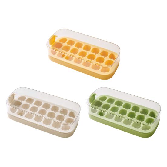 Лоток для льда Easy Release Ice Cube Mold для морозильника, без бисфенола А, 21 гнездо, коробка для льда для коктейлей, чая, кофе
