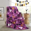 Halloween Throw Blanket for Couch Bed Halloween Fall Thanksgiving Gift Blanket Pumpkin and Ghost Print Blankets Sofa Blankets#(6)