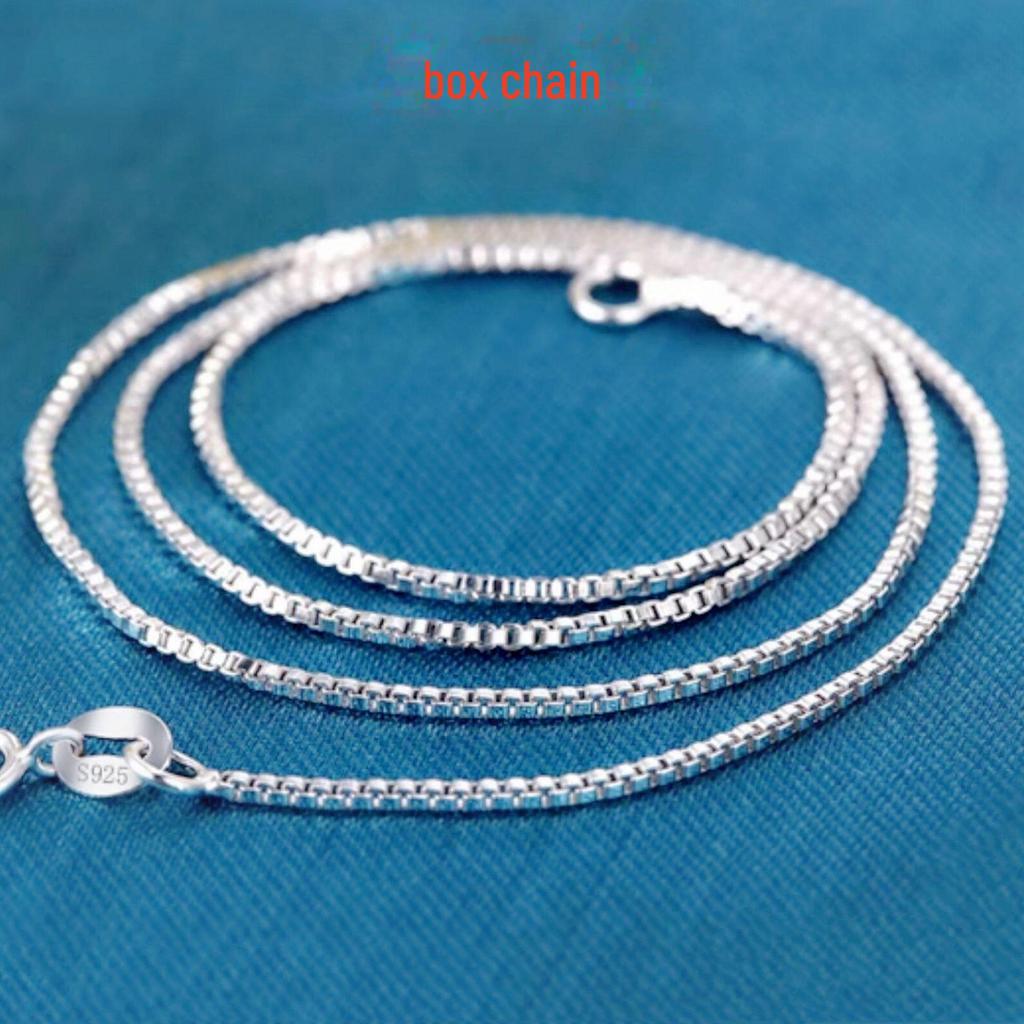 Универсальное серебряное ожерелье-цепочка на ключицу: Стили «Змеиная кость», «Волна воды», «Юаньбао».