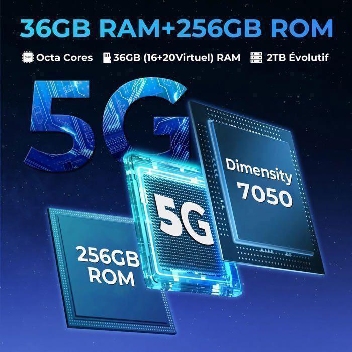 Смартфон HOTWAV Hyper 7 Pro 5G Прочный 36 ГБ+256 ГБ 6,6" FHD+ 10800 мАч Камера 200 МП Телефон Android 14 IP68/NFC/GPS/OTG Красный
