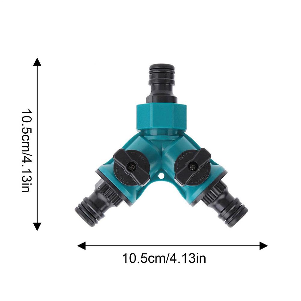 Горячий 2-ходовой разветвитель для садового шланга, соединитель для садового шланга с краном, перекрытие для полива для ландшафтного дизайна, посадки цветов, орошения