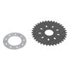 36 Teeth Flat Sprocket  Proof Wear Resistant 9 Bolt Easy Installation Rear Sprocket for 2 Stroke for Motorized