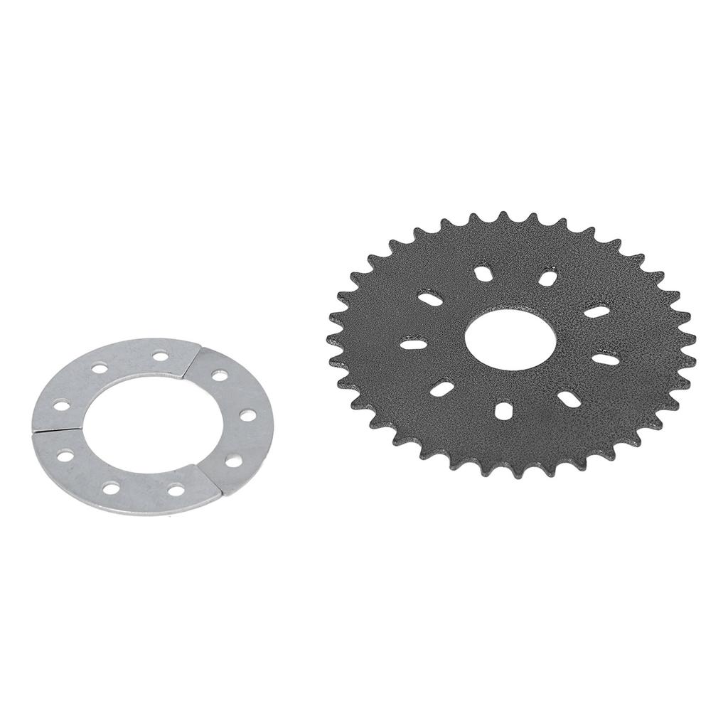 36 Teeth Flat Sprocket  Proof Wear Resistant 9 Bolt Easy Installation Rear Sprocket for 2 Stroke for Motorized