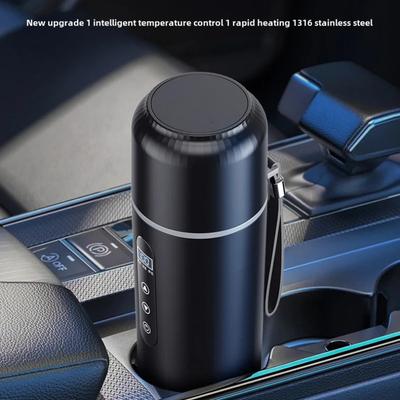 Новая Автомобильная Термобутылка 500 мл Автомобильная 12В/24В Универсальная USB Электрическая Бутылка для Воды Портативная Термобутылка.