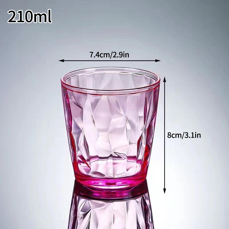 210/310ML Plastic Drinking Glasses Reusable Water Drinking Cup Shatterproof Wine Champagne Glasses for Home Bar Wedding Party