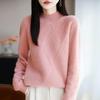 Women Sweater 100% Wool Turtleneck Knit Pullover Thick Winter Jumpers Female Knit Tops