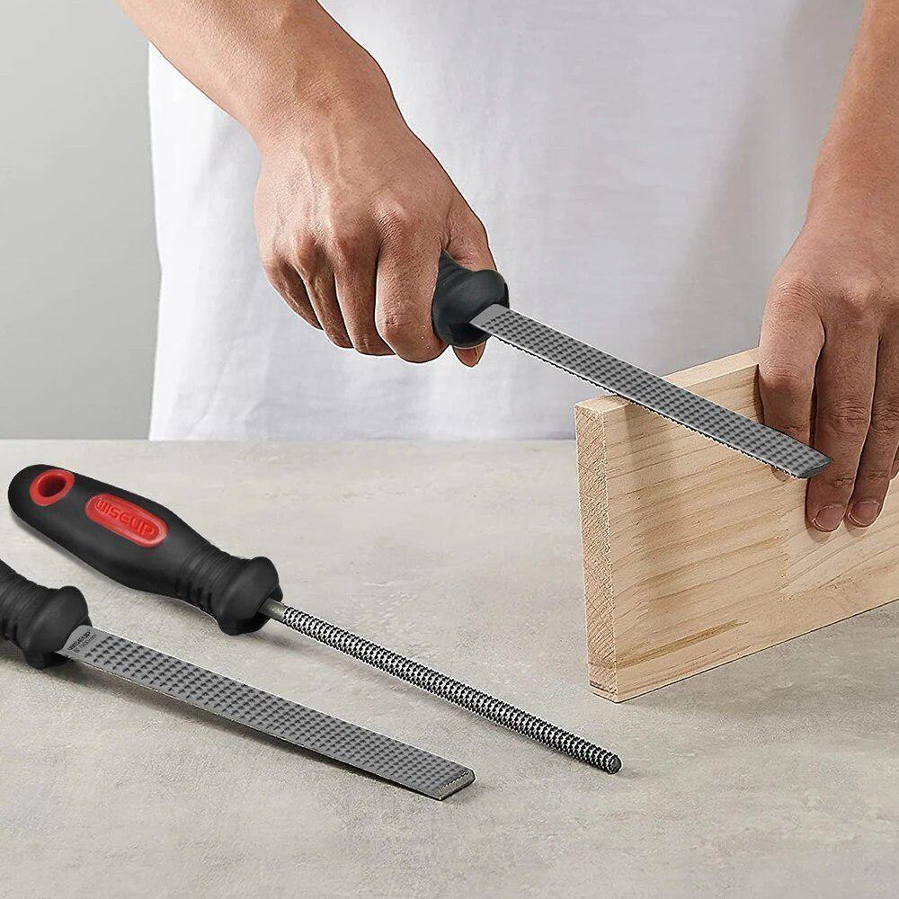 WISEUP 1 шт. набор плоских/круглых/полукруглых напильников по дереву для резьбы по дереву