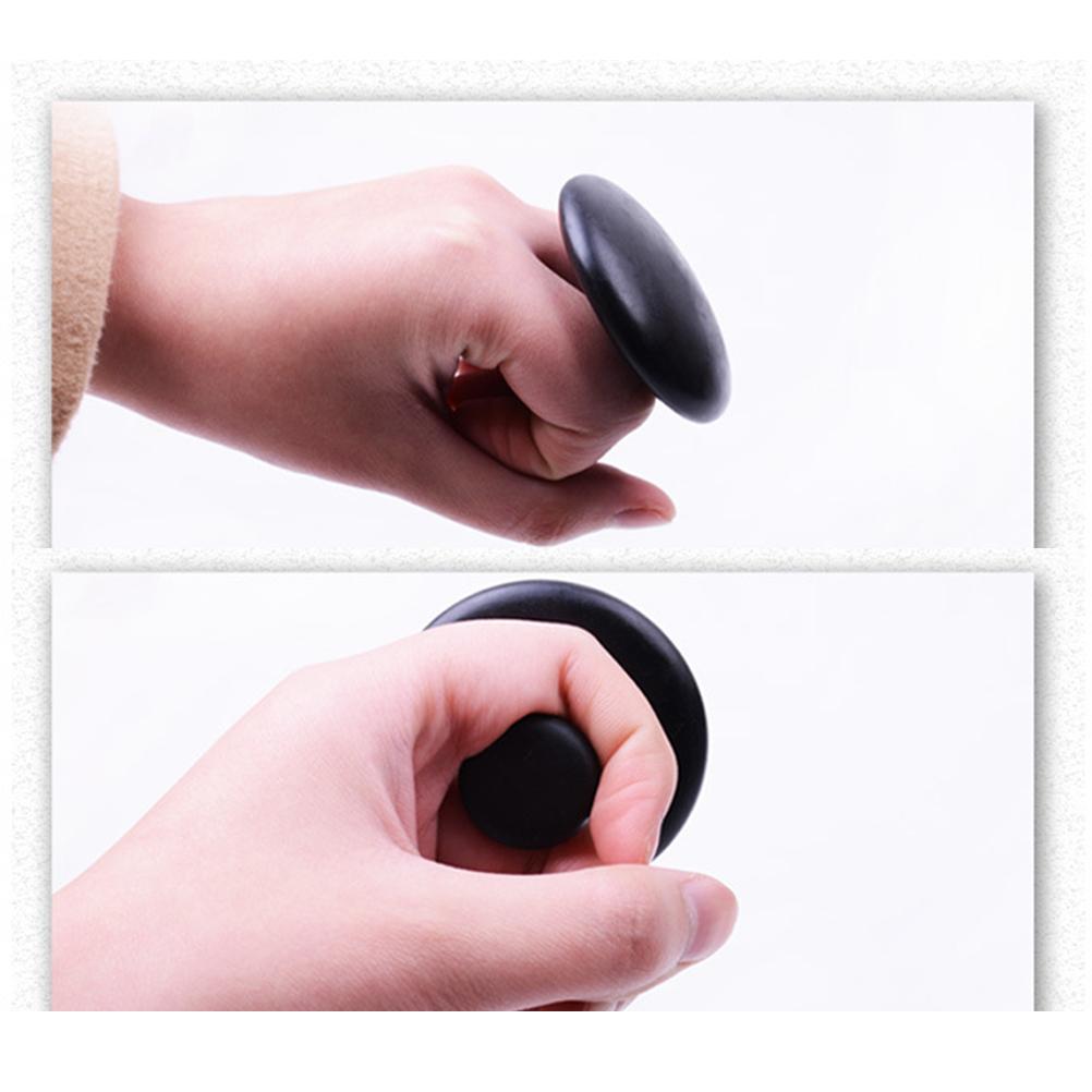 2Pcs Mushroom Shape Massage Stone Natural Lava Basalt Hot Stone for Spa