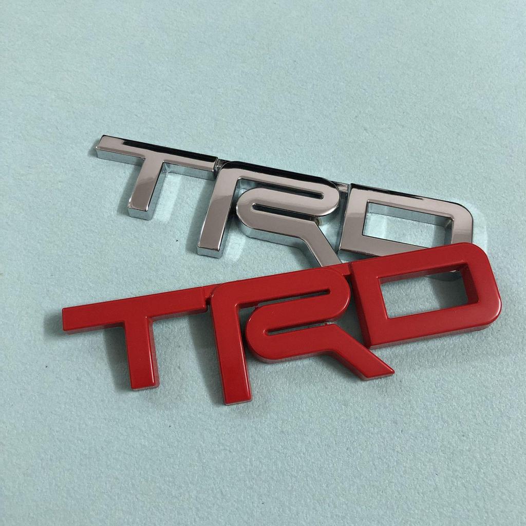 3D Металлическая Наклейка-Логотип TRD для Автомобилей Toyota — Модификация Багажника и Задней Части Кузова