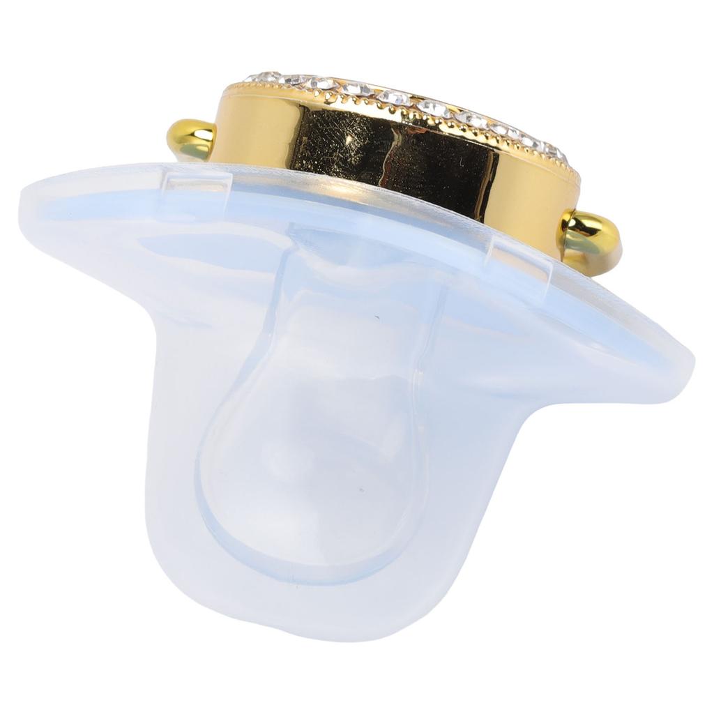 Детская роскошная пустышка соска-пустышка для новорожденных без бисфенола А Маленький принц со стразами золотистого цвета для детей от 6 до