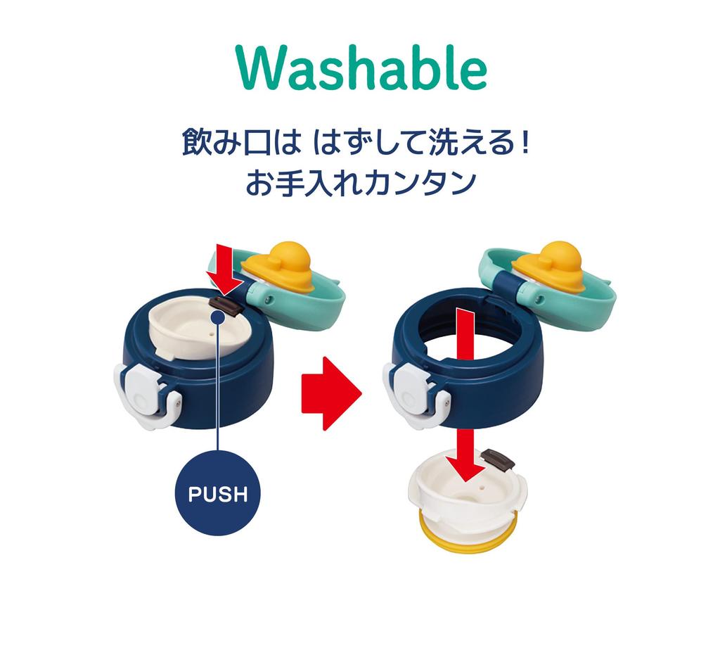 Термос для воды с вакуумной изоляцией, детская мобильная кружка Микки Маус для детей, идущих в детский сад или школу NVY 0,5 л JOI-500DS