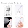 17pcs/set Empty Squeeze Liquid Bottle Kit Ball-shaped Design Portable Lotion Container  Toiletries
