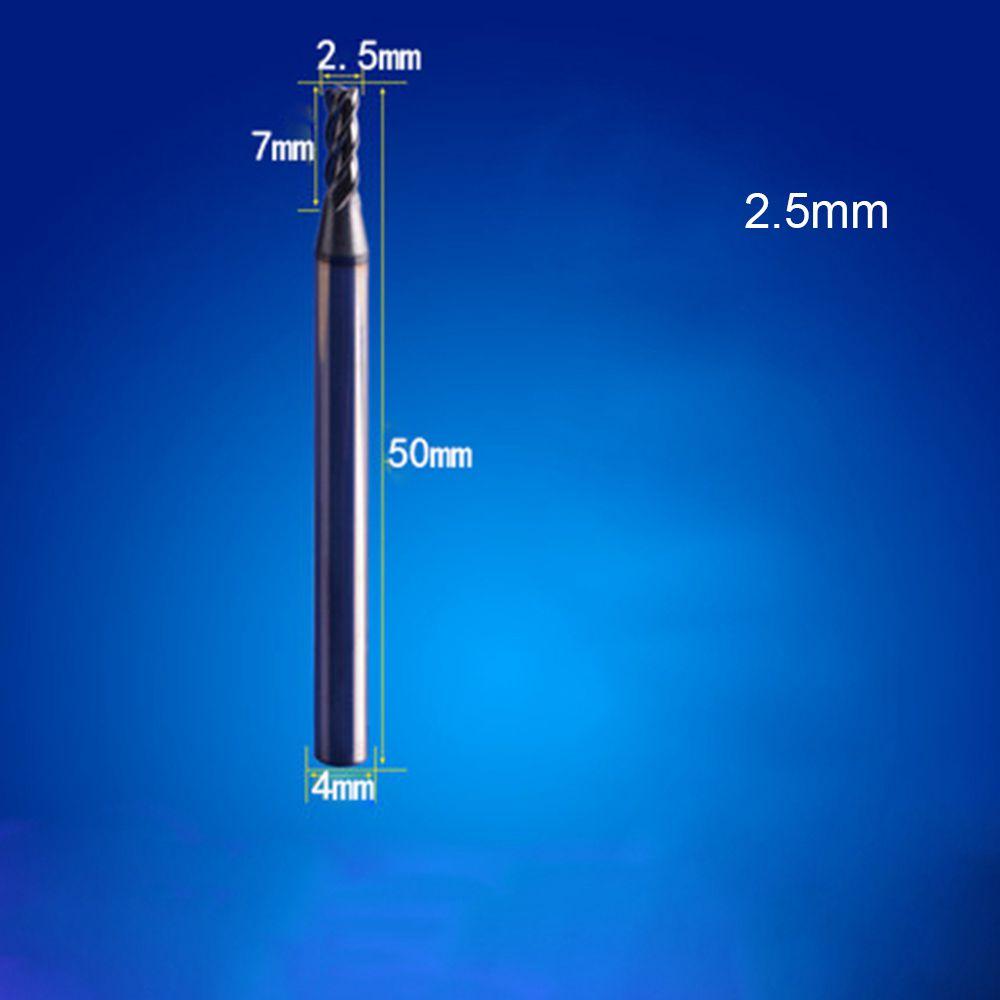 1/1.5/2/2.5/3/4/5/6mm Alloy Carbide Endmill Cutting Milling Cutter 4 Flute Mill Machine Tools