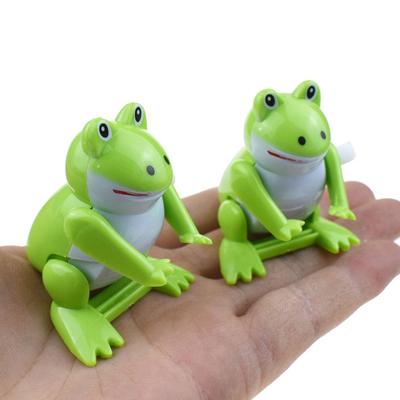 Игрушка Лягушка Сальто Милая Форма Животного Забавная Маленькая Гладкая Зеленая Развлечение Безопасная Детская Пружинная Заводная Игрушка Лягушка Детский Подарок