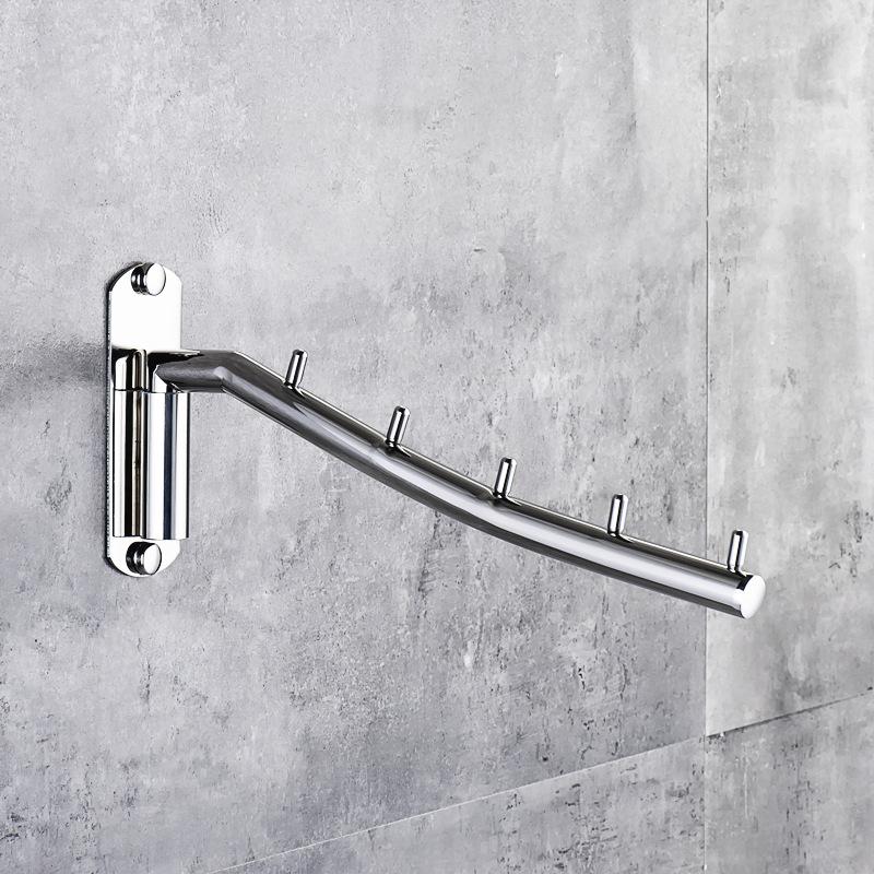 Stainless Steel Swivel Hanger Simple Clothes Hook Saves Space Swinging Clothes Rail Clothes Hanger Clothes Drying Rack
