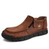 Модная Роскошная Мужская Обувь Модная Кожаная Обувь Ручной Работы Повседневные Ботильоны для Улицы Слипоны Обувь для Вождения для Мужчин Лоферы Мокасины Homme