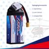 SIGP 11.1V 3S LiPo 1350mAh 25C RC Мягкий аккумулятор с разъемом XT30 для RC самолетов, квадрокоптеров, вертолетов-дронов, FPV гонок и хобби (2-Pack)