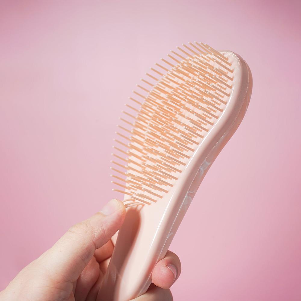 Mini Tangle Hair Brush Marble Shaped Egg Comb Scalp Massage Combs Salon Anti-tangle Anti-static Combs Hairdressing Styling Tools