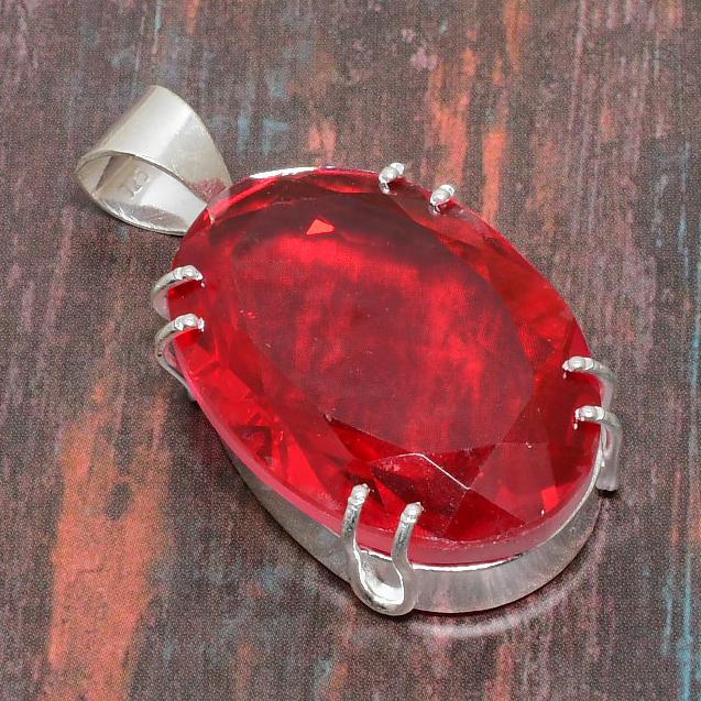 Уникальный мозамбикский гранатовый драгоценный камень ручной работы из стерлингового серебра 925 пробы