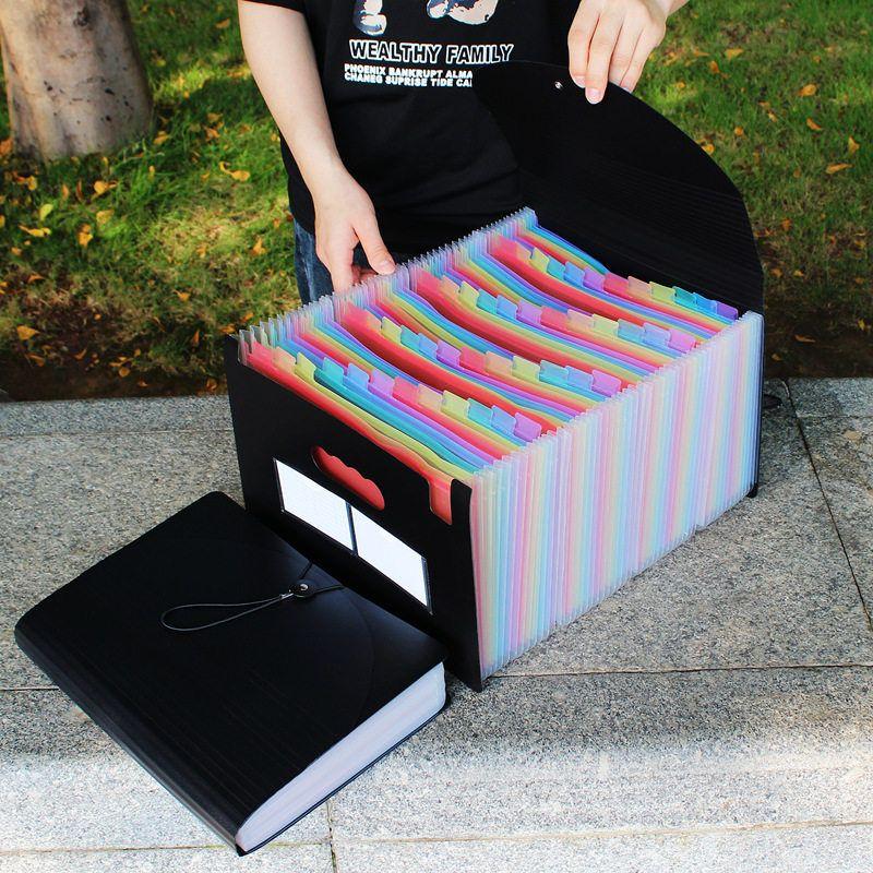 Student Test Paper Clip File Holder Large Capacity Folder A4 Material File Storage Category Folder Bill Bill Folder Pp