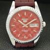 VINTAGE REFURBISHED SEIKO 5 AUTOMATIC JAPAN MENS RED COLOR DIAL WATCH a440341-4 Sk-a440341