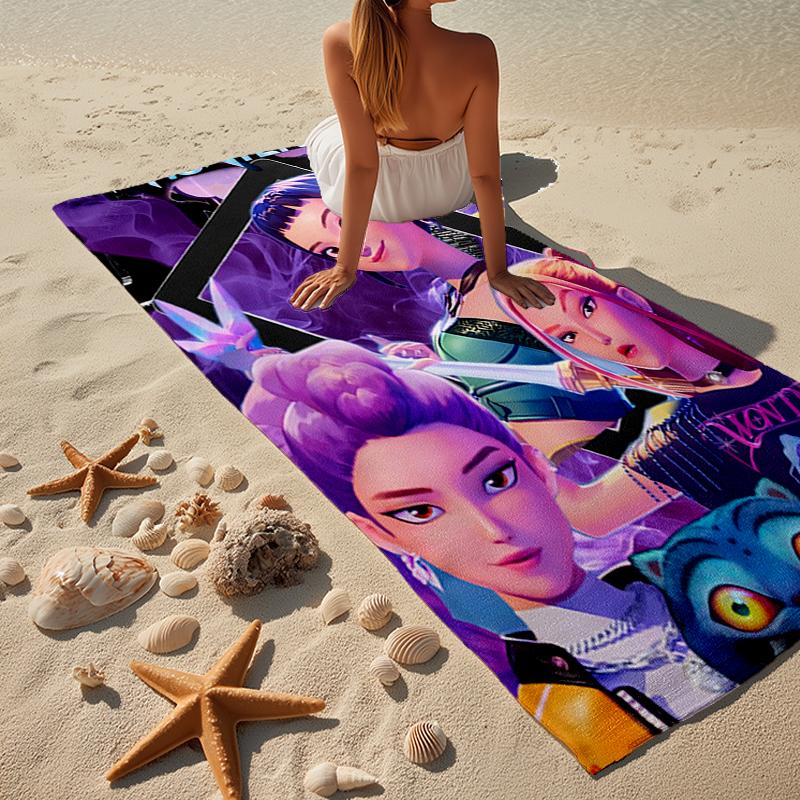 K-pop Stars United Beach Towel, Super Soft Microfiber, Gift for Her/Him, Birthday, for Pool, Beach, Travel, Home Decor Fan gifts